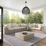 Cali Outdoor Sofa, Cream/Natural