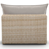 Cali Outdoor Armless Chair, Grey/Natural Base