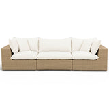 Cali Outdoor Sofa, Cream/Brown