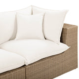 Cali Outdoor Sofa, Cream/Brown