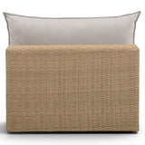 Cali Outdoor Armless Chair, Grey/Brown Base