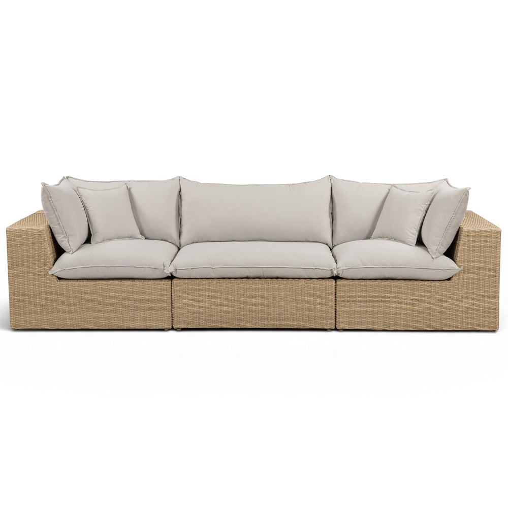 Cali Outdoor Sofa, Grey/Brown