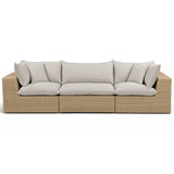 Cali Outdoor Sofa, Grey/Brown