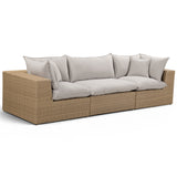 Cali Outdoor Sofa, Grey/Brown