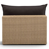 Cali Outdoor Armless Chair, Black/Brown Base
