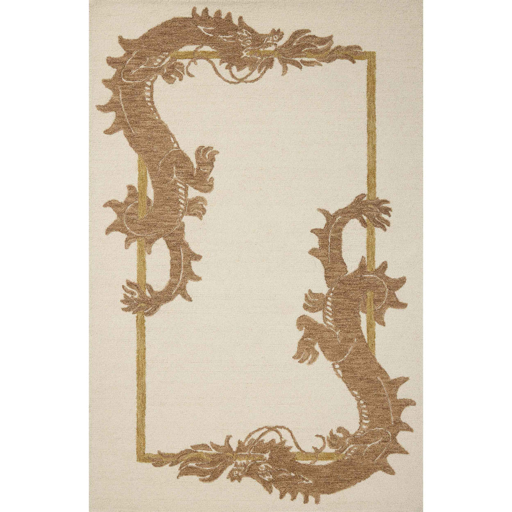 Brigette Romanek × Loloi Rug Romi RMI-01, Ivory/Spice-Rugs1-High Fashion Home
