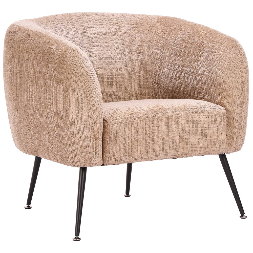 Racine Accent Chair, Linen Beige-Furniture - Chairs-High Fashion Home