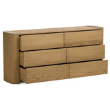 Radius 6 Drawer Dresser, Light Blonde by Four Hands-Furniture - Storage-High Fashion Home