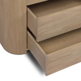 Radius Nightstand, Light Blonde Sungkai by Four Hands-Furniture - Bedroom-High Fashion Home