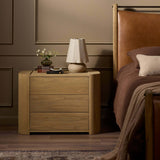 Radius Nightstand, Light Blonde Sungkai by Four Hands-Furniture - Bedroom-High Fashion Home