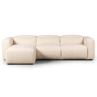 Radley Power Recliner Left Chaise Sectional, Antigo Natural