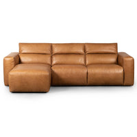 Radley Power Recliner Left Chaise Sectional, Sonoma Butterscotch-Furniture - Sofas-High Fashion Home