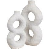Rafe Vases, White-Accessories-High Fashion Home