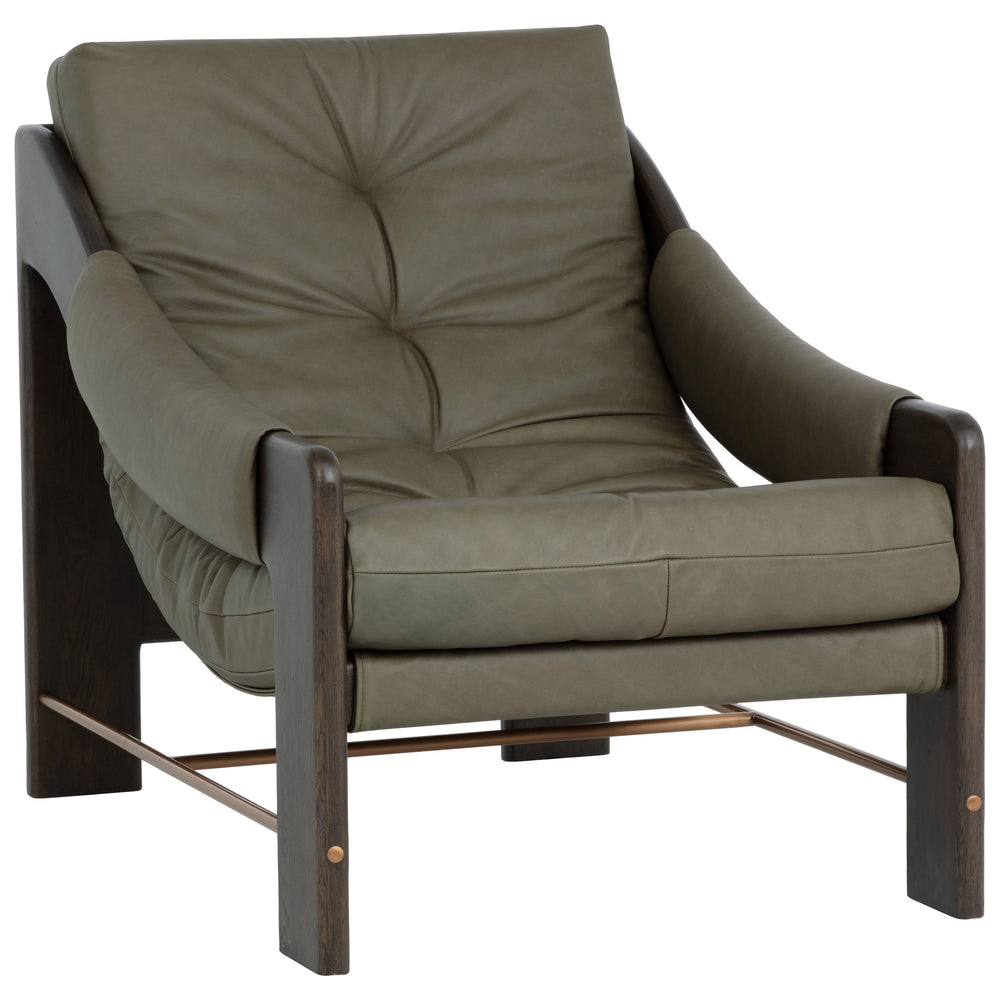 Rafferty Leather Chair, Ludlow Dark Olive