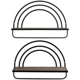 Rainbow Style Shelves, Brown/Black