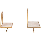 Rainbow Style Shelves, White/Gold