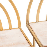 Rainbow Style Shelves, White/Gold