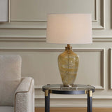 Rainer Table Lamp, Olive Amber