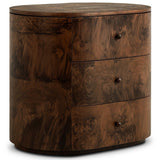 Raisa Nightstand, Walnut Burl by Amber Lewis x Four Hands