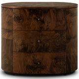 Raisa Nightstand, Walnut Burl by Amber Lewis x Four Hands
