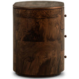 Raisa Nightstand, Walnut Burl by Amber Lewis x Four Hands