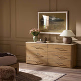 Raleigh 6 Drawer Dresser, Worn Oak by Four Hands-Furniture - Storage-High Fashion Home