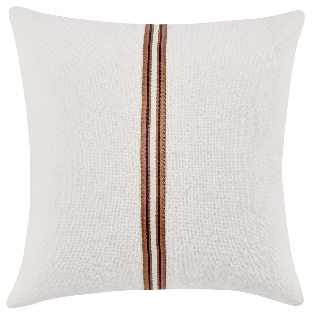 Ralph Pillow, Ivory/Sangria Red-Accessories-High Fashion Home