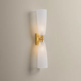 Ravenswood Double Wall Sconce, Vintage Gold Leaf