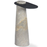 Raz End Table, Gunmetal Aluminum by Four Hands-Furniture - Accent Tables-High Fashion Home