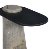 Raz End Table, Gunmetal Aluminum by Four Hands-Furniture - Accent Tables-High Fashion Home