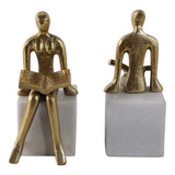 Reading Bookends, Gold-Accessories-High Fashion Home
