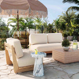 Reavan Outdoor Lounge Chair, Cream-Furniture - Outdoor-High Fashion Home