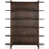 Redford Bookcase, Bark Brown
