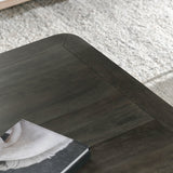 Redondo Square Coffee Table, Dark Brown-Furniture - Accent Tables-High Fashion Home