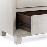 Reece 2 Drawer Nightstand, Seasheell White-Furniture - Bedroom-High Fashion Home