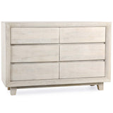 Reece 6 Drawer Dresser, Seashell White-Furniture - Bedroom-High Fashion Home