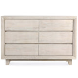 Reece 6 Drawer Dresser, Seashell White-Furniture - Bedroom-High Fashion Home
