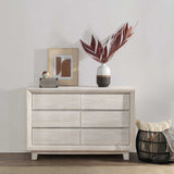 Reece 6 Drawer Dresser, Seashell White-Furniture - Bedroom-High Fashion Home