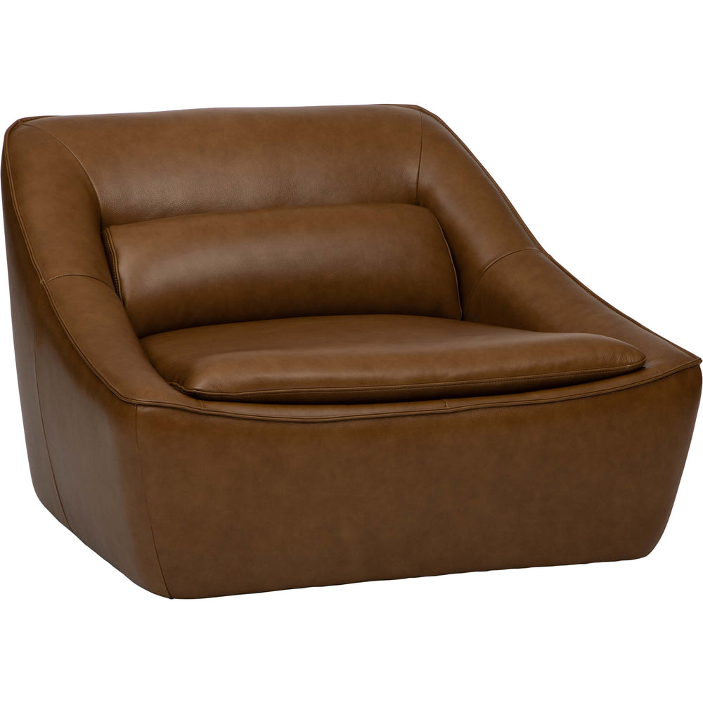 Reece Swivel Chair, Boston Camel