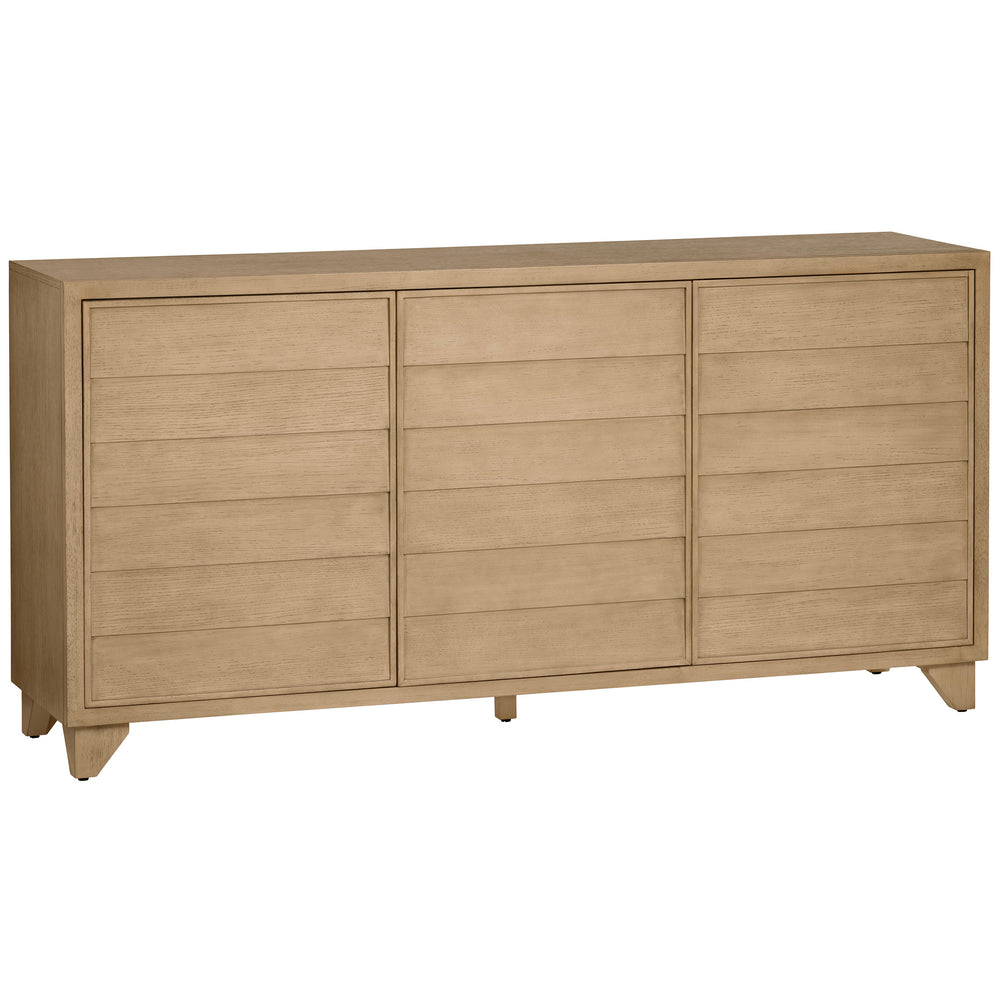 Reese 3 Door Sideboard, Natural-Furniture - Storage-High Fashion Home