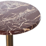 Reeves End Table, Garnet Marble