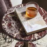 Reeves End Table, Garnet Marble