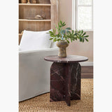 Reilly Accent Table, Merlot