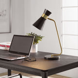 Reina Table Lamp, Gold-Lighting-High Fashion Home
