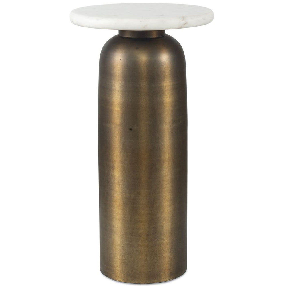 Reiss Drink Table, White Marble