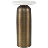 Reiss Drink Table, White Marble