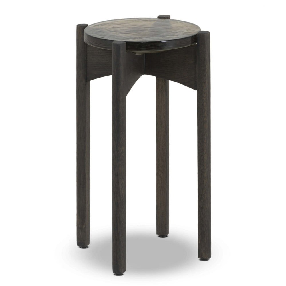 Relo End Table, Olive Cast Glass by Four Hands-Furniture - Accent Tables-High Fashion Home