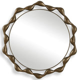 Remolino Round Mirror, Brown