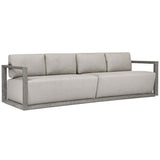 Remsen Outdoor 107" Sofa, Weathered Gray/Dove