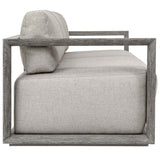 Remsen Outdoor 107" Sofa, Weathered Gray/Dove
